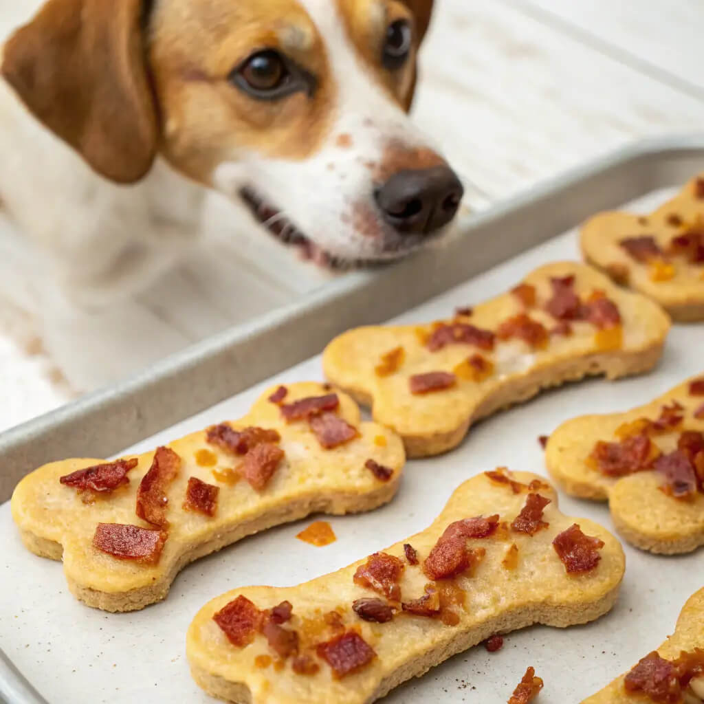 4 ingredient bacon cheese dog treats