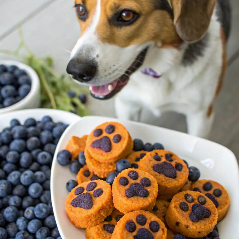 Blueberry Pumpkin Dog Treats for a Healthy Snack