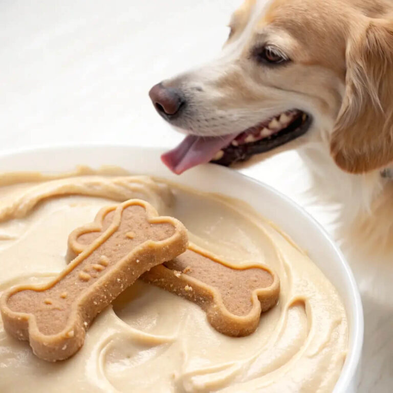 Two Ingredient Peanut Butter Yogurt Dog Treats