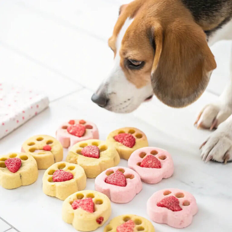 3 Ingredient Banana Strawberry Dog Treats