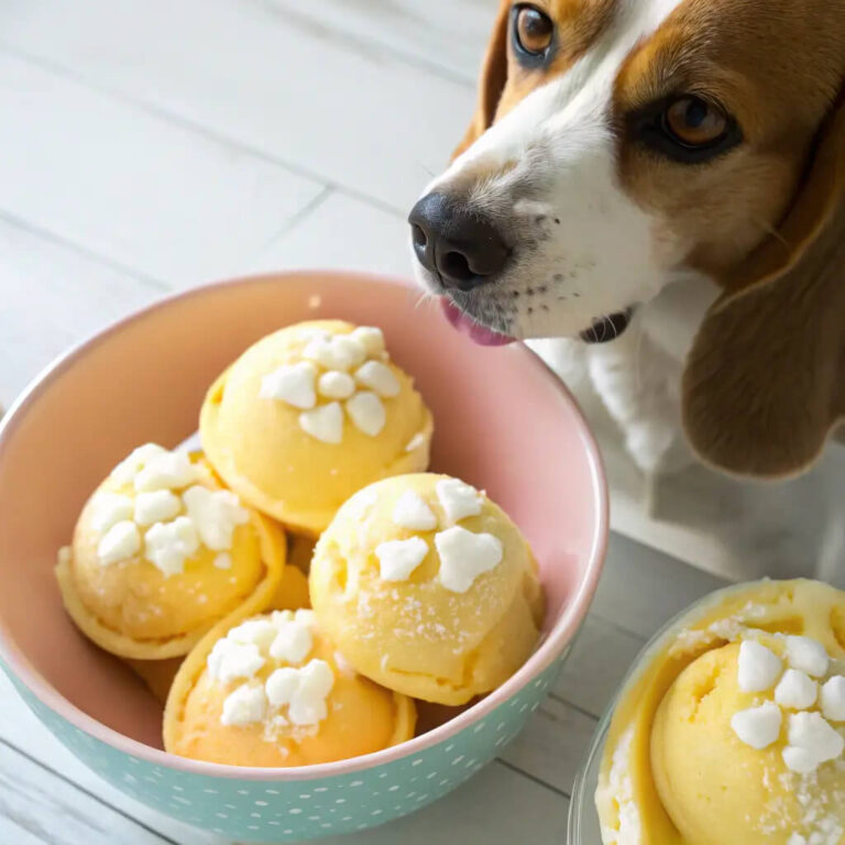 Frozen Mango & Coconut Cream Dog Ice Cream