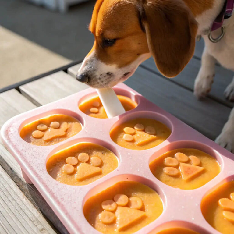 Frozen Pumpkin & Bone Broth Pupsicles