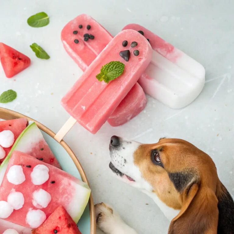 Frozen Watermelon & Coconut Water Summer Treats
