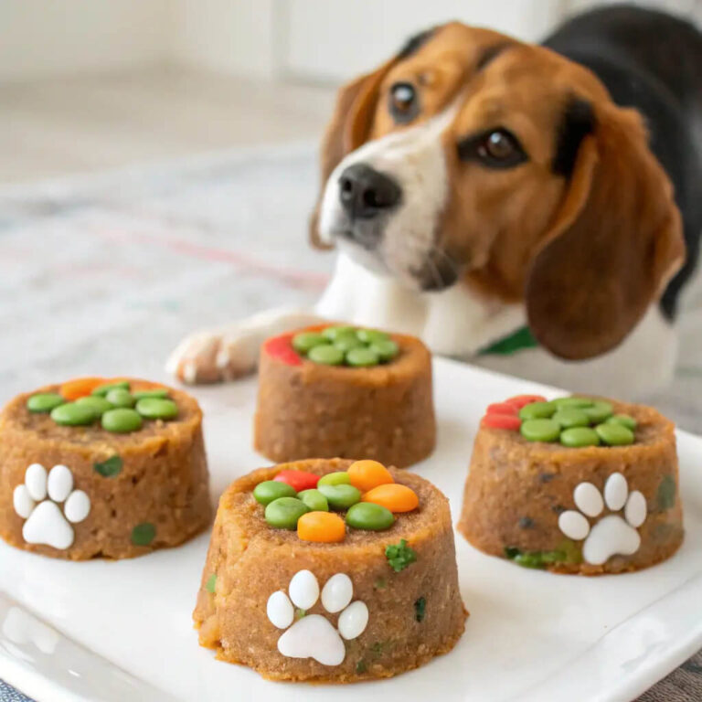 Homemade Birthday Steak & Veggie Pupcake