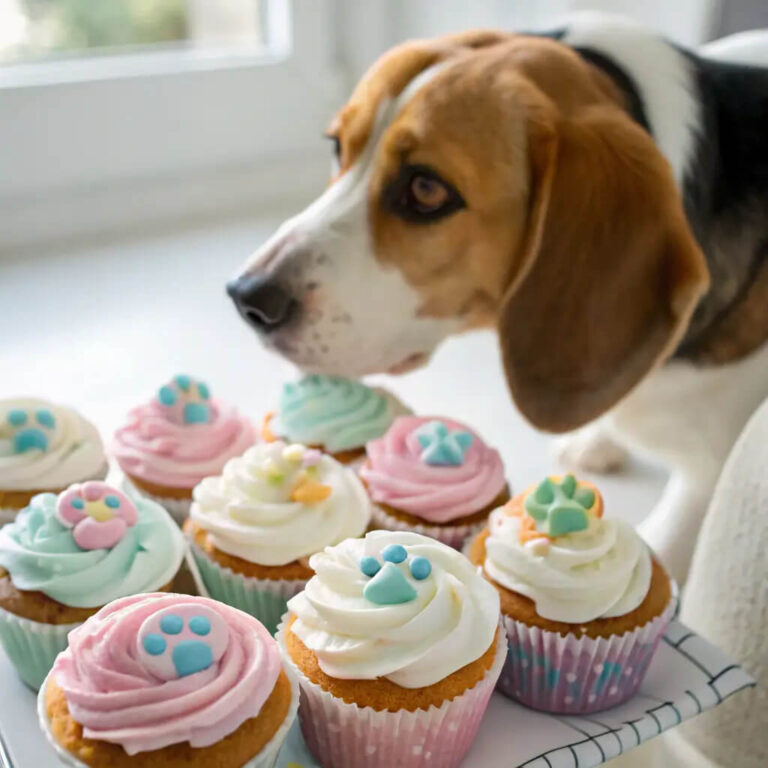 Easy Homemade Dog Birthday Cupcakes