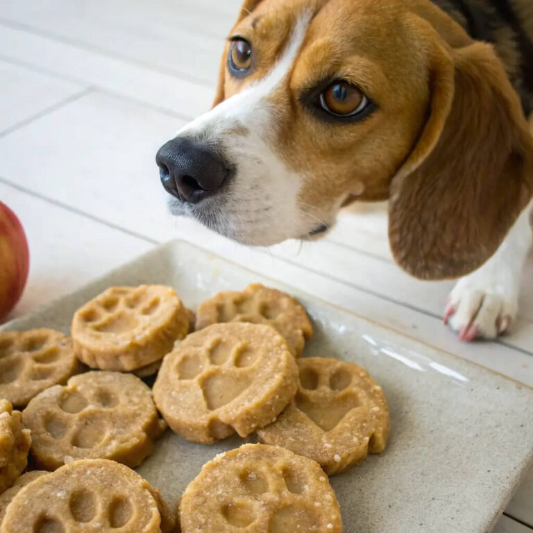 Homemade Apple Peanut Butter Dog Treats