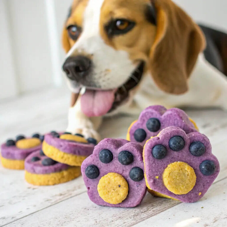 Homemade Blueberry Banana Dog Treats