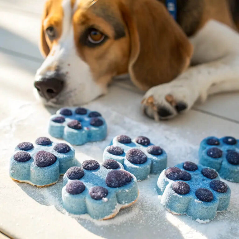 Homemade Blueberry Dog Treats