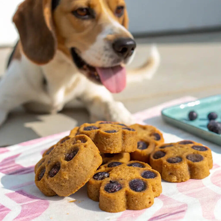 Homemade Blueberry Pumpkin Dog Treats