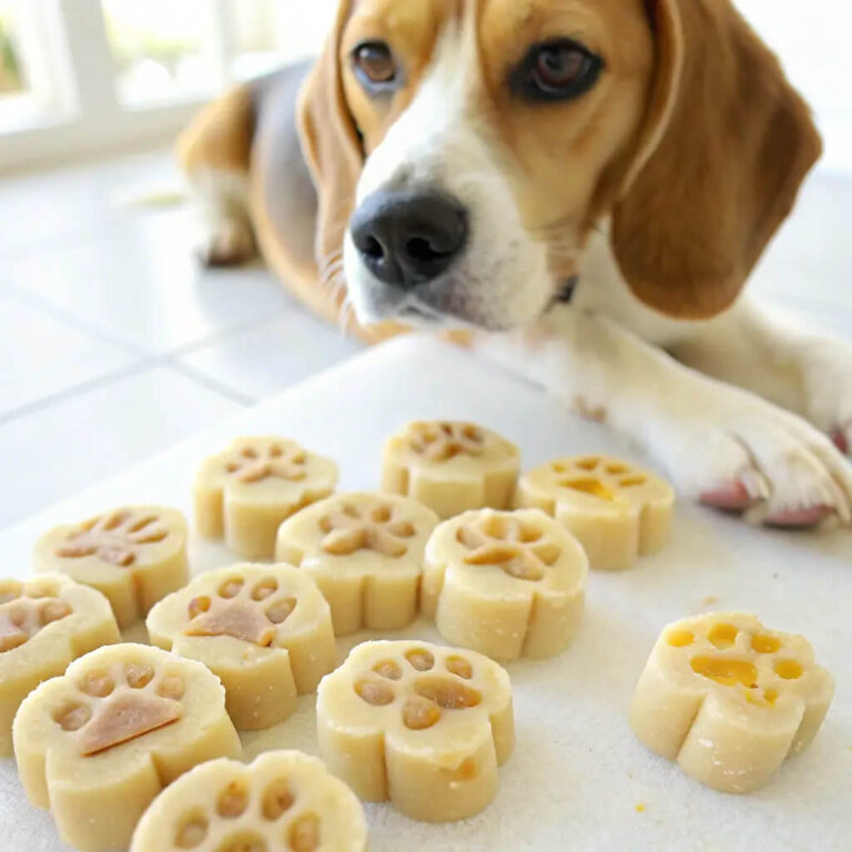Homemade Frozen Peanut Butter Banana Dog Treats