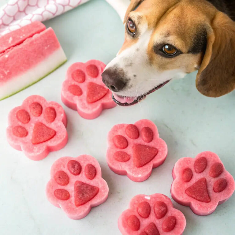 Homemade Frozen Watermelon Dog Treats