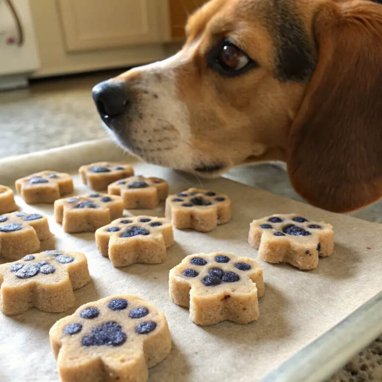 Homemade Peanut Butter Blueberry Dog Treats