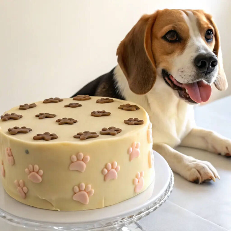 No Bake Dog Cake
