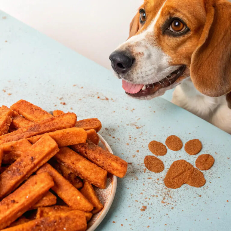Crispy Sweet Potato & Cinnamon Dog Fries