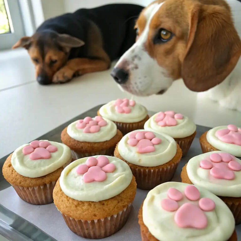 Homemade Dog-Friendly Meatloaf Cupcakes