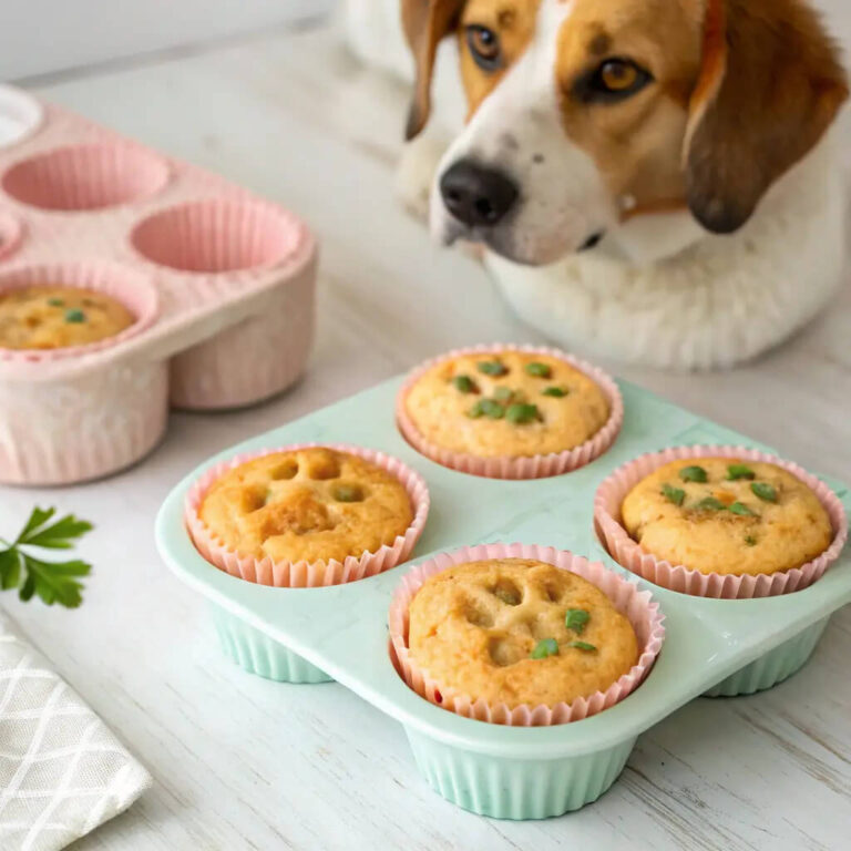 Air-Fried Salmon, Pumpkin & Parsley Muffins For Dogs