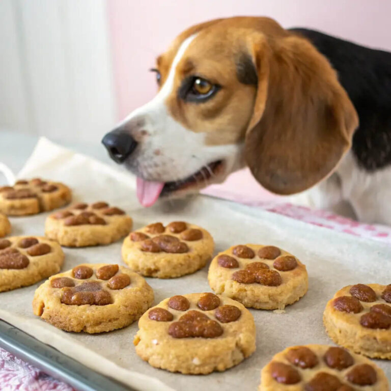 Baked Beef, Apple & Kefir Biscuits For Dogs