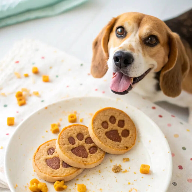 Baked Chicken, Lentil & Cheddar Pancakes For Dogs