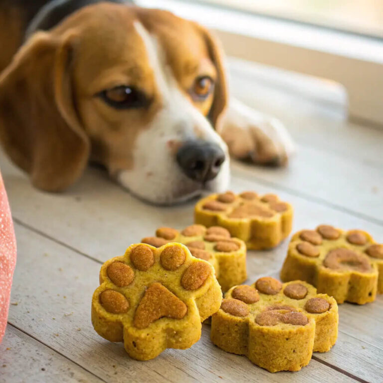 Baked Pork, Apple & Turmeric Treats For Dogs