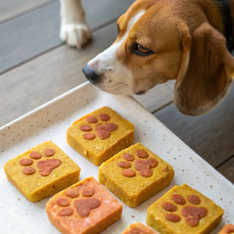 Baked Salmon, Sweet Potato & Turmeric Bars For Dogs