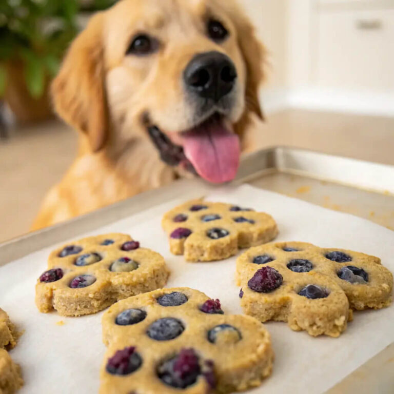 Baked Turkey, Blueberry & Kefir Crunchies For Dogs