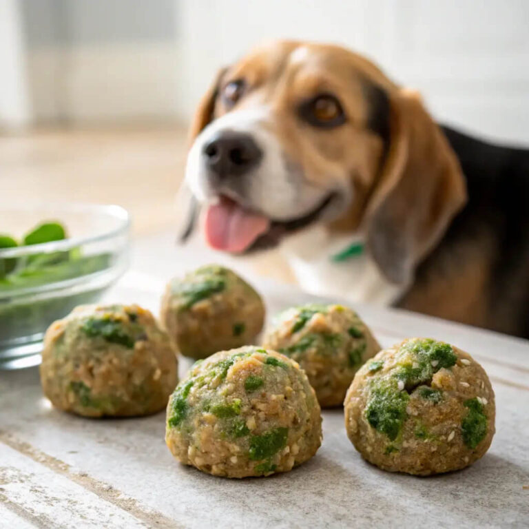 Frozen Beef, Lentil & Spinach Meatballs For Dogs