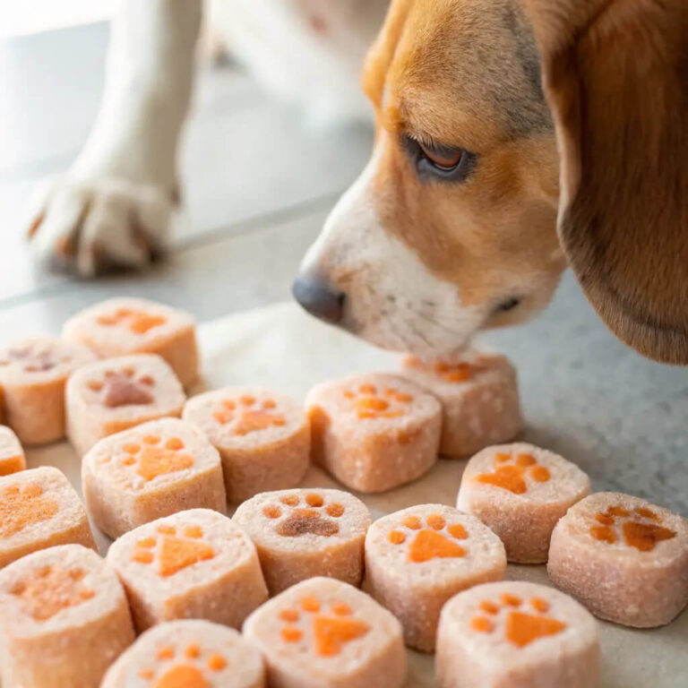 Frozen Chicken, Carrot & Peanut Butter Crunchies For Dogs