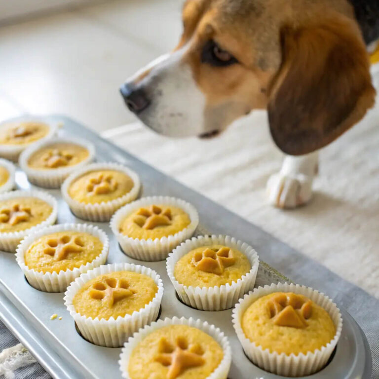 Frozen Chicken, Rice & Turmeric Pupcakes For Dogs