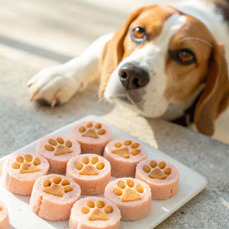 Frozen Salmon, Banana & Peanut Butter Crunchies For Dogs