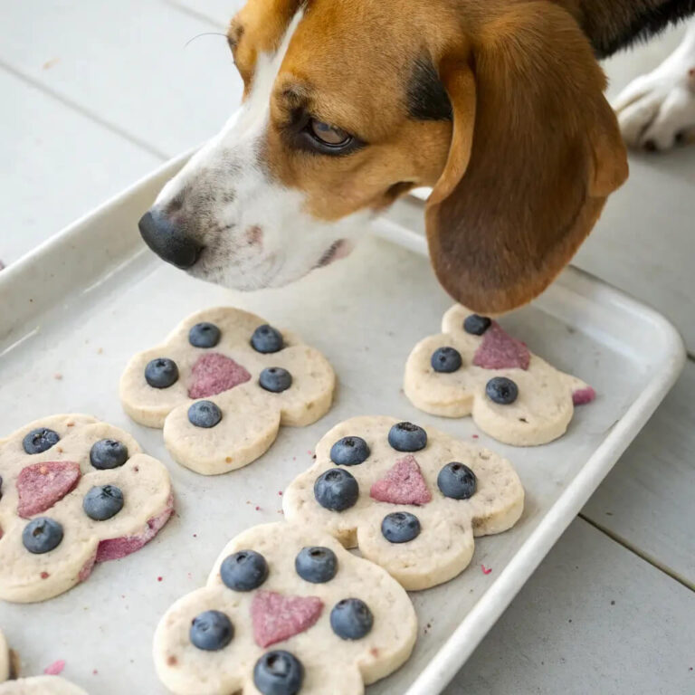 Homemade Duck, Blueberry & Kefir Cookies For Dogs