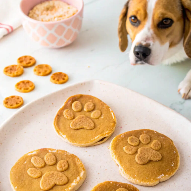 Homemade Lamb, Sweet Potato & Peanut Butter Pancakes For Dogs