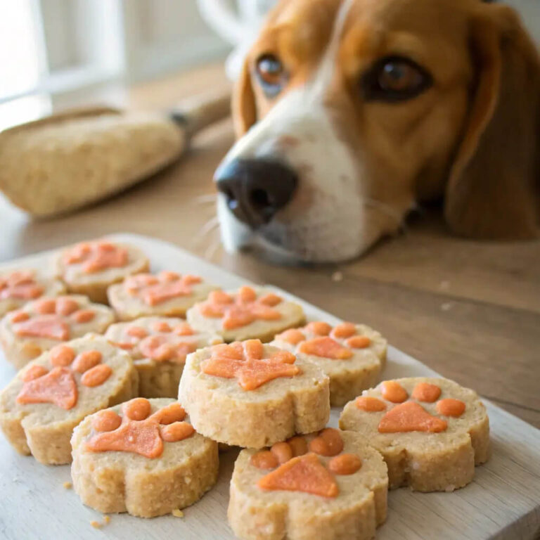 Homemade Salmon, Rice & Peanut Butter Treats For Dogs