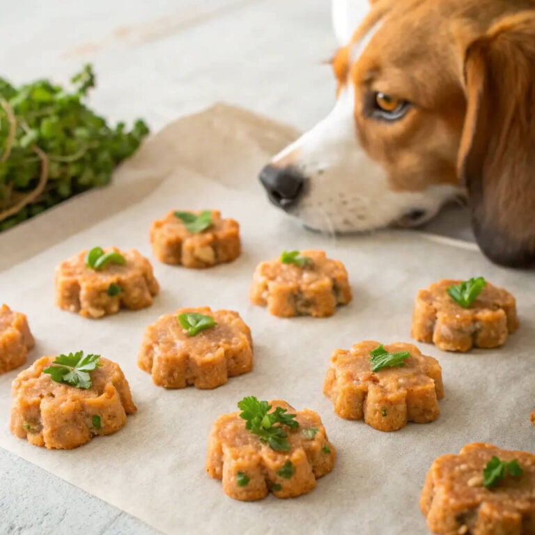Homemade Salmon, Sweet Potato & Parsley Granola For Dogs