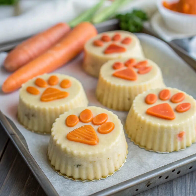 No-Bake Duck, Carrot & Coconut Oil Pupcakes For Dogs