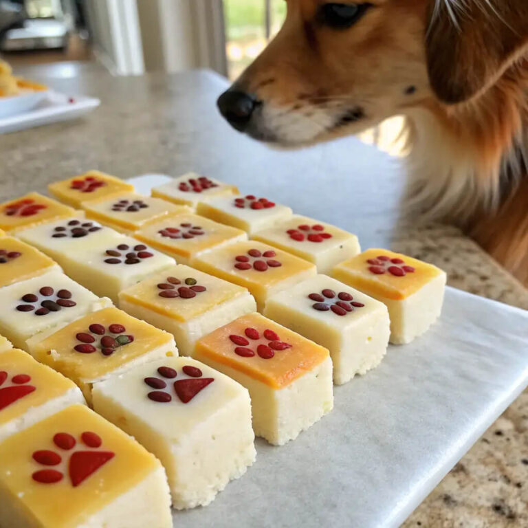 No-Bake Duck, Rice & Yogurt Bars For Dogs