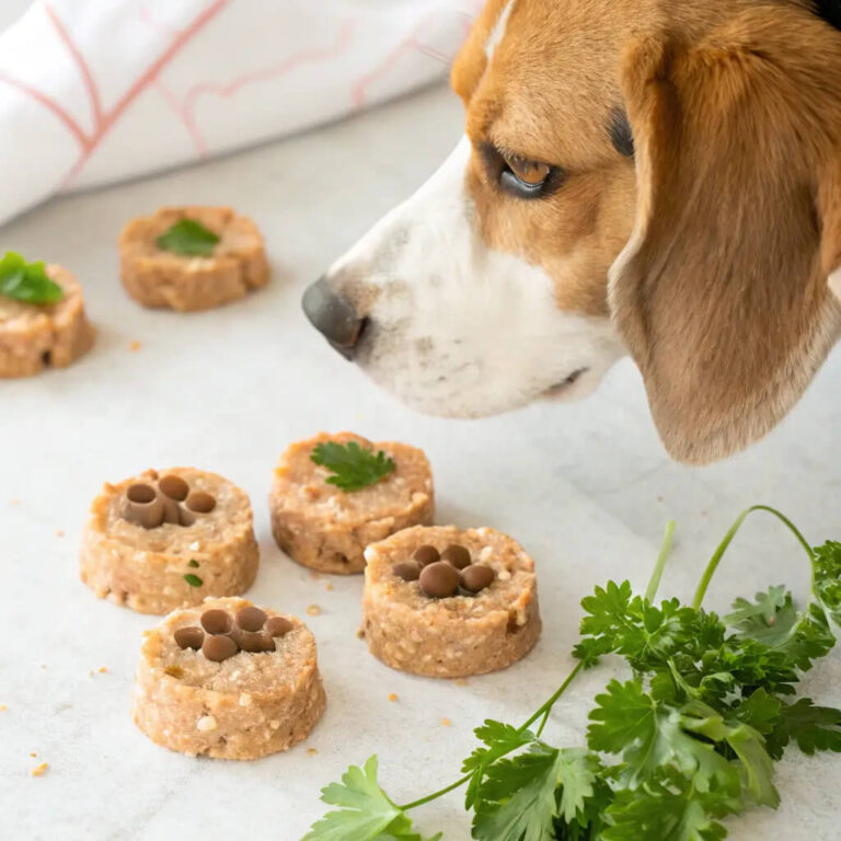 No-Bake Salmon, Rice & Parsley Granola For Dogs
