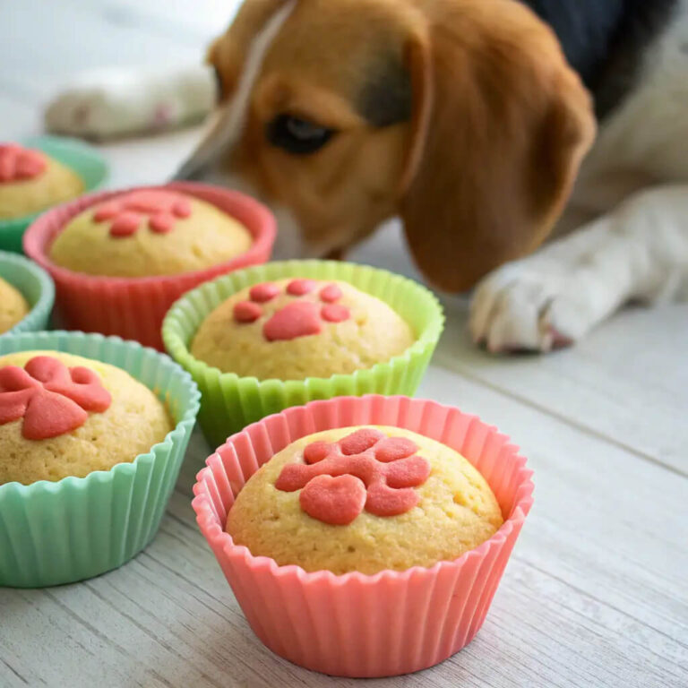 Beetroot & Apple Colorful Dog Muffins