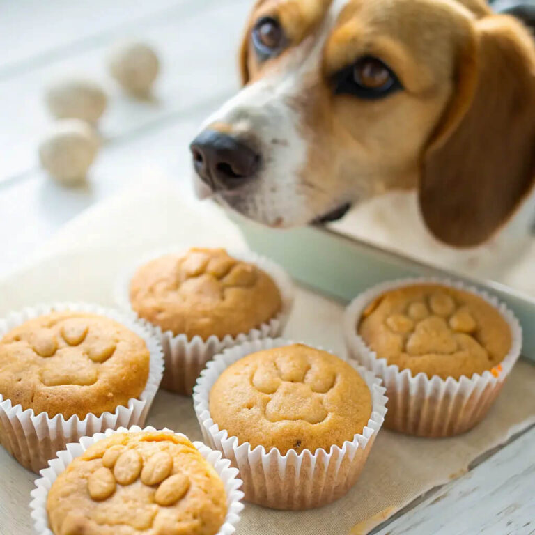 Carrot & Peanut Butter Energy Dog Muffins