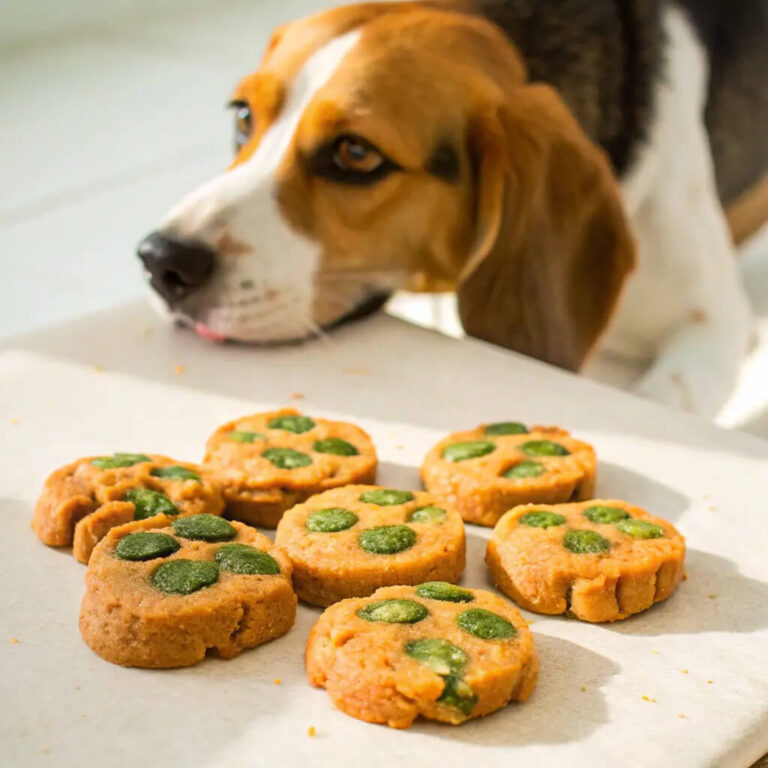 Carrot & Spinach Healthy Dog Cookies