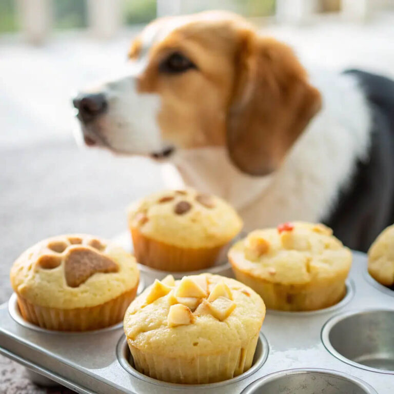 Cheddar & Apple Savory Dog Muffins