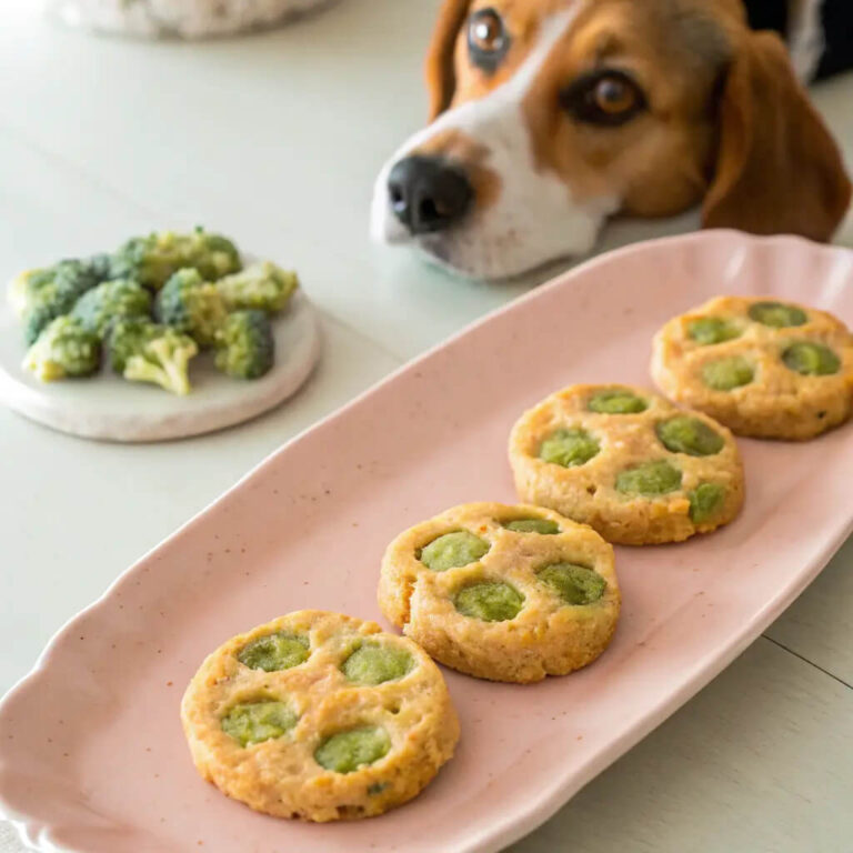 Cheesy Chicken & Broccoli Dog Treats