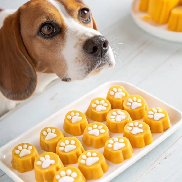 Mango & Cottage Cheese Frozen Dog Treats
