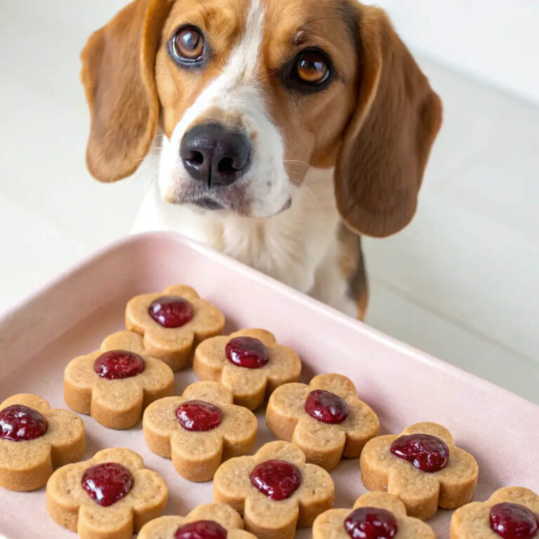 Peanut Butter & Jelly (Dog-Safe) Treats