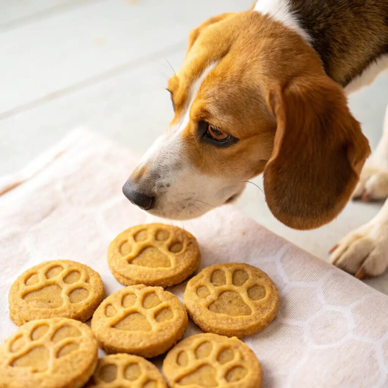 Peanut Butter & Pumpkin Fall Dog Cookies