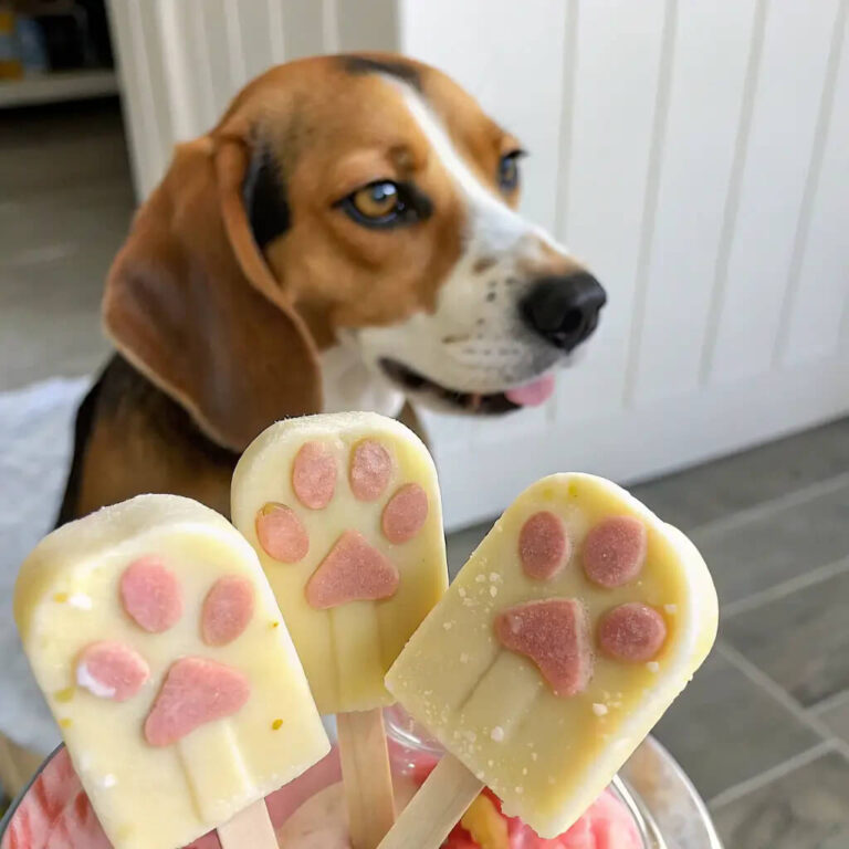Pear & Yogurt Frozen Dog Pops