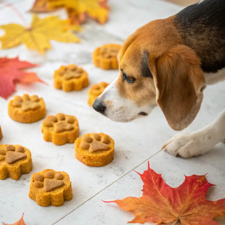 Pumpkin & Cheese Autumn Dog Bites