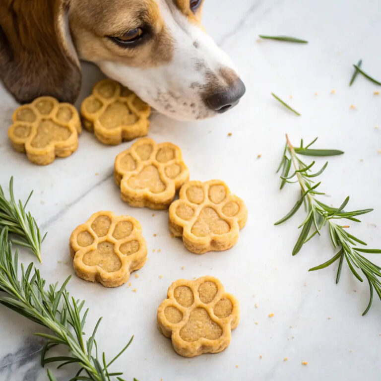 Rosemary Sweet Potato Dog Biscuits