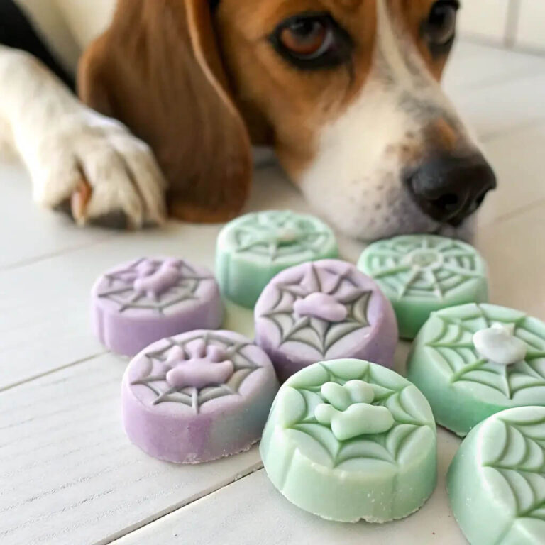 Spooky Spider Web Yogurt Dog Snacks