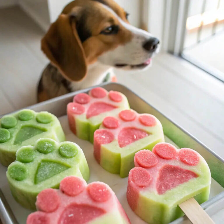 Watermelon & Banana Frozen Dog Lollies